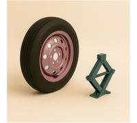 Ruotino di scorta 17" Dr 4.0 5.0 5 Fori Cric 125/80R17 DOT 25 Acciaio Express