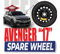 Ruotino di scorta 17" Jeep Avenger 4 Fori con Cric e Chiave R17 DOT 2025 Italia