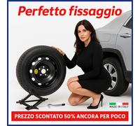 Ruotino di scorta 17" Jeep Compass 5 Fori Cric 165/80R17 Continental DOT 25 OK