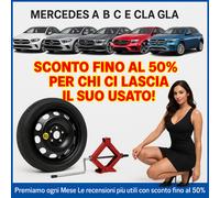 Ruotino di scorta 17" Mercedes B C E CLA GLA Cric 125/80R17 Scontato