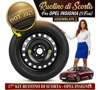 Ruotino di scorta 17" Opel Insignia B 5 Fori DOT 2025 Pronta Consegna Italia