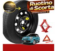 Ruotino di Scorta 17” per Fiat 500L 2014-2026 con Cric 1.5T e triangolo omologat