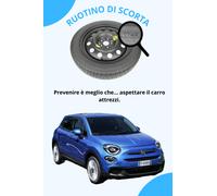Ruotino di Scorta 17" per Jeep Renegade con Cric Chiave Sacca ingombro 63.2x13cm