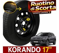 Ruotino di scorta 17" per KGM KORANDO Nuovo Originale Kit Emergenza Garantito