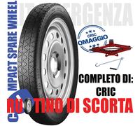 Ruotino Di Scorta 17" Per Mercedes B C E CLA GLA 5x112 Con Cric R17