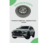 Ruotino di Scorta 17" per TOYOTA RAV4 HYBRID 165/80R17 con Dadi di montaggio