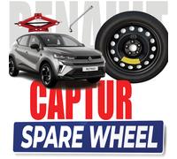Ruotino di Scorta 17 Pollici Renault Captur II 5 Fori 125/80 R17 Cric e Chiave