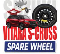 Ruotino di scorta 17" Suzuki Vitara S-Cross 5 Fori Cric Guanti e Vite R17 DOT 25