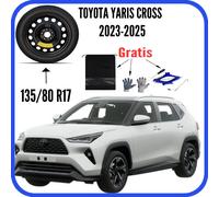 Ruotino Di Scorta 17" Toyota Yaris Cross Cric Guanti Astuccio Cacciavite 135/80