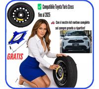 Ruotino di scorta 17" yaris cross con cric incluso - kit pronto all’uso + vite