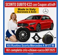Ruotino di scorta 18" Mazda CX-30 5 Fori Cric Chiave Sacca R18 DOT 2025 Italia
