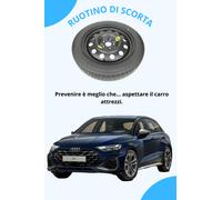 RUOTINO DI SCORTA 18" PER SKODA KAROQ, OCTAVIA, SUPERB 125/70R18 CRIC CHIAVE SAC