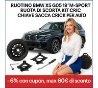 Ruotino di Scorta 19" BMW X5 G05 M-Sport Kit Completo Cric Chiave Sacca