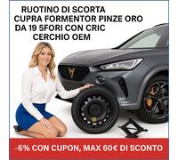 Ruotino di Scorta 19 Pollici per CUPRA Formentor con Cric e Cerchio OEM