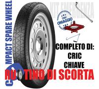 Ruotino Di Scorta 19" Tiger Six 2025-2026 5X114,3 Cric Chiave 155/80R19 DOT 2025