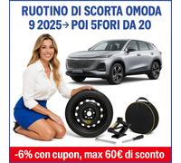 Ruotino di Scorta 20" Omoda 9 2025 in poi Kit Completo Cric Chiave Sacca