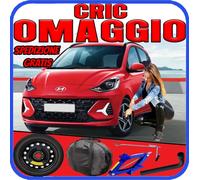 Ruotino Di Scorta 4Fori Da 15 Per Hyundai I10 Con Kit Cric Crick + Chiave Sacca