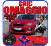 Ruotino Di Scorta 4Fori Misura Da 15 Per Peugeot 108 Con Kit Cric Crick + Chiave