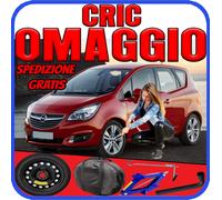 Ruotino Di Scorta 5Fori Da 16 Per Opel Meriva Con Kit Cric Crick + Chiave Sacca