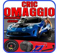 Ruotino Di Scorta 5Fori Da 17 Per Alpine A110 Con Kit Cric Crick + Chiave Sacca