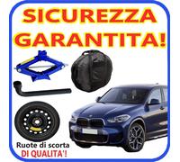 Ruotino Di Scorta 5Fori Da 17 Per Bmw X2 F39 Con Kit Cric Crick + Chiave Sacca p