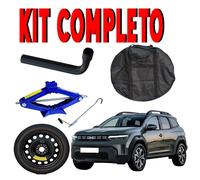 Ruotino Di Scorta 5Fori Da 17 Per Dacia Duster Con Kit Cric Crick + Chiave Sacca