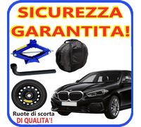 Ruotino Di Scorta 5Fori Da 17 Per La Bmw Serie 1 E87 F20 Con Cric + Chiave Sacca