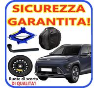 Ruotino Di Scorta 5Fori Da 18 Per Hyundai Kona Con Kit Cric Crick + Chiave Sacca
