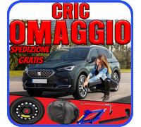 Ruotino Di Scorta 5Fori Da 18 Per Seat Tarraco Con Kit Cric Crick + Chiave Sacca
