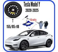 Ruotino Di Scorta 5Fori Da 18" Per Tesla Model Y Con Kit Cric Guanti Cacciavite