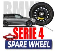 Ruotino Di Scorta 5Fori Misura Da 17 Per Bmw Serie 4 Con Kit Cric Crick + Chiave