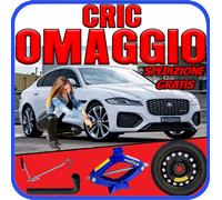 Ruotino Di Scorta 5Fori Misura Da 18 Per Jaguar Xf Con Kit Cric Crick + Chiave p
