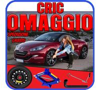 Ruotino Di Scorta 5Fori Misura Da 18 Per Peugeot Rcz Con Kit Cric Crick + Chiave