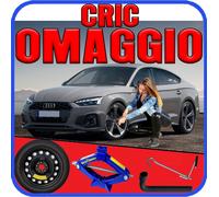Ruotino Di Scorta 5Fori Misura Da 19 Audi A5 Con Kit Cric Crick + Chiave Nuovo p