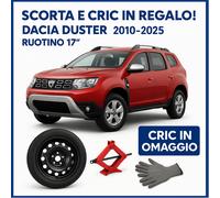 Ruotino Di Scorta 5Fori Misura Ruota Da 17 Per Dacia Duster Con Kit Cric Crick p