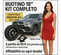 Ruotino Di Scorta 5Fori Misura Ruota Da 18 Per Mercedes Gle Con Kit Cric Crick p