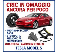 Ruotino Di Scorta 5Fori Misura Ruota Da 18 Per Tesla Model S Kit Cric Guanti