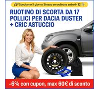 Ruotino di Scorta da 17 Pollici per Dacia Duster + Cric Astuccio 135/80R17 dot25