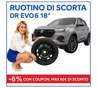 Ruotino Di Scorta Da 18 Pollici 5 Fori Per DR Evo 6 Auto Stradale DOT2025
