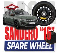 Ruotino Di Scorta Dacia Sandero Stepway Ruota 16" Crick Cric Chiave Sacca Guanti