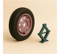 Ruotino di scorta Foratura 17" Dr 4.0 5.0 5x108 5 Fori Cric 125/80R17 DOT 25 Top