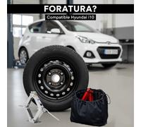 Ruotino di Scorta Hyundai i10 15” 4 Fori con Cric e Astuccio Con noi Viaggi OK