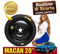 Ruotino di scorta Originale 20" Porsche Macan 95B 5x112 5 Fori R20 DOT 25 IT