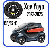 Ruotino Di Scorta Per La Xev Yoyo Con Misura Da 15" 4Fori Kit Ruota Gomma 155/65