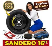Ruotino di scorta 16" Toyota Yaris Cross 5x100 Cric R16 DOT 25 Crossover Premium