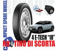 Ruotino Di Scorta Renault 4 E-Tech Da 18" Cric E Astuccio 145/80 R18 5x114,3