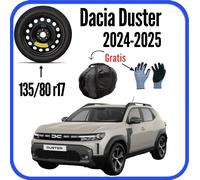 Ruotino Di Scorta Ruota Da 17" Per Dacia Duster Con Kit Guanti Sacca 135/80r17