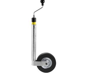 Ruotino per timone winterhoff st 48-cw-260 lb con indicatore integrato del carico di appoggio e ruota piena in gomma da 225 x 70 mm