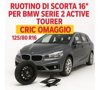 RUOTINO SCORTA 16" BMW SERIE 2 ACTIVE TOURER + CRIC OMAGGIO 5 FORI