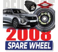Ruotino scorta 17" Peugeot 2008 4 Fori Cric e Astuccio OMAGGIO 125/80R17 DOT25